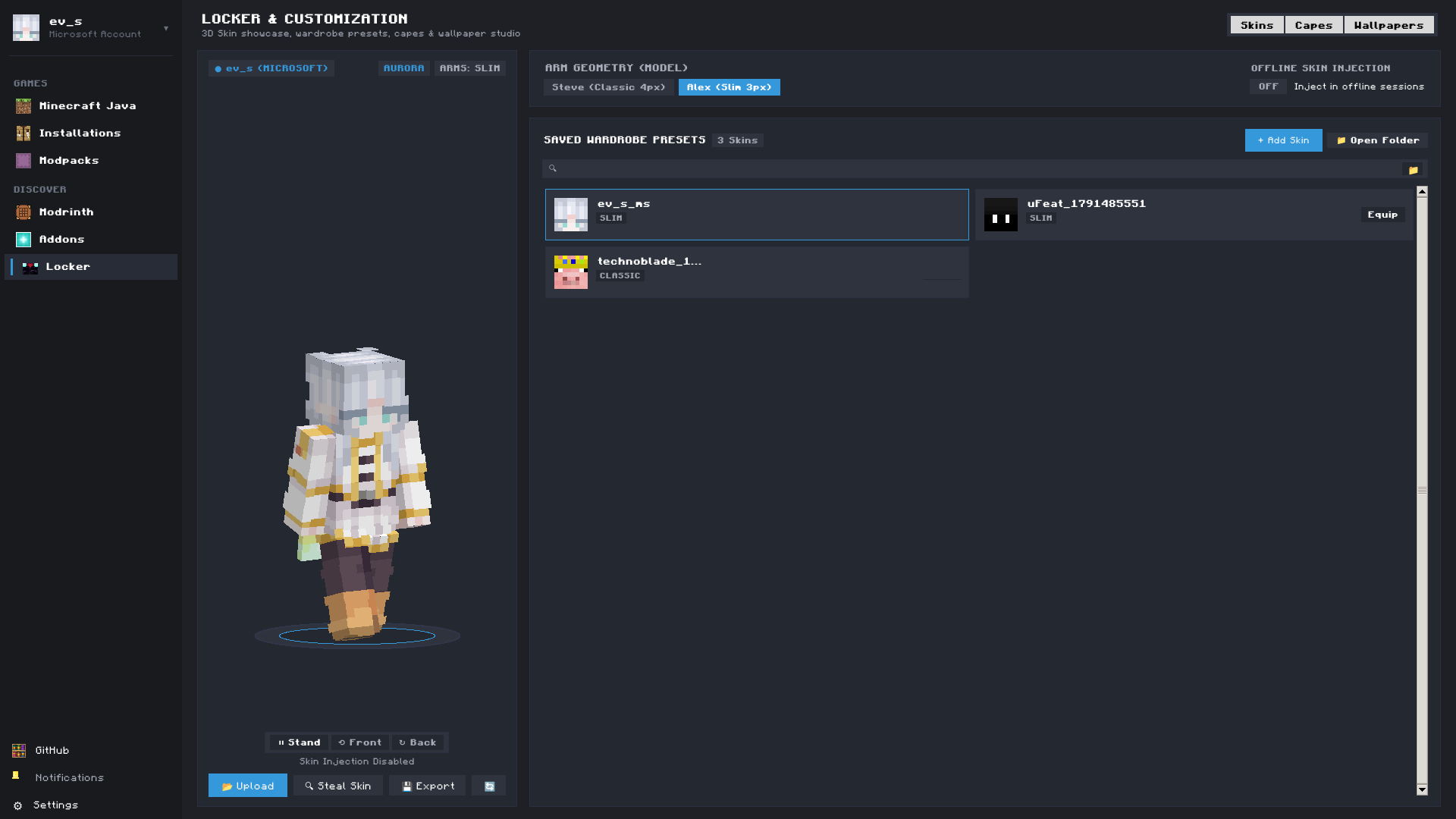 New Launcher Locker and 3D Skin Studio